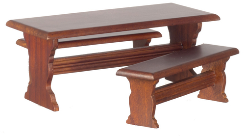 TABLE/2 BENCHES/CB