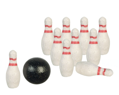 BOWLING PINS/BALL