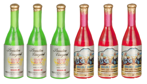 WINE BOTTLES/SET/6