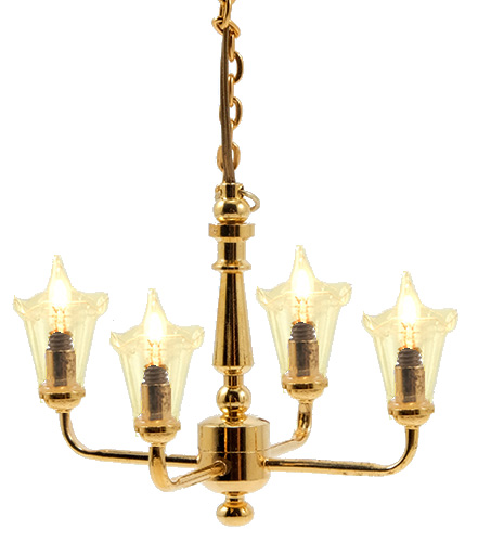 CHANDELIER/4-LIGHT TULIP