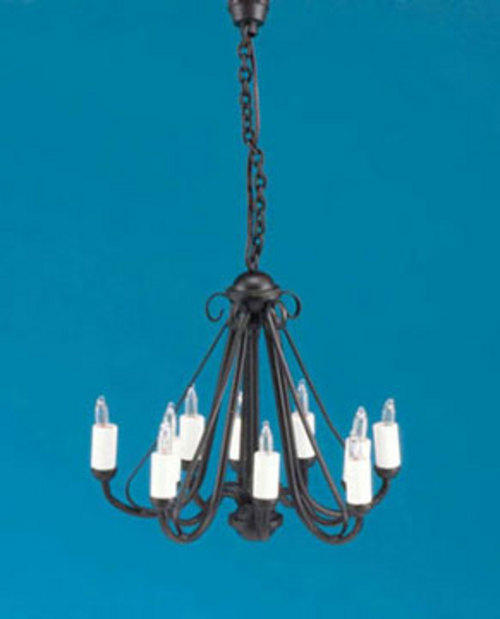WROUGHT IRON CHAND/BLACK