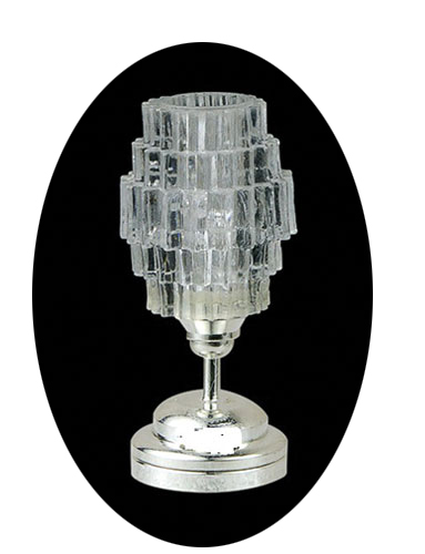LAMP/SILVER ART DECO/LED