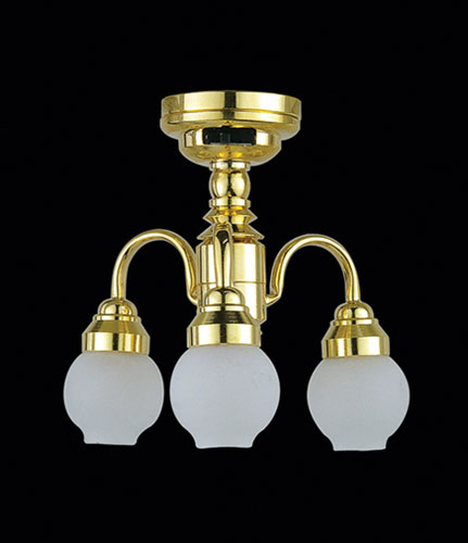 CHANDELIER/3-ARM/FRST/LED