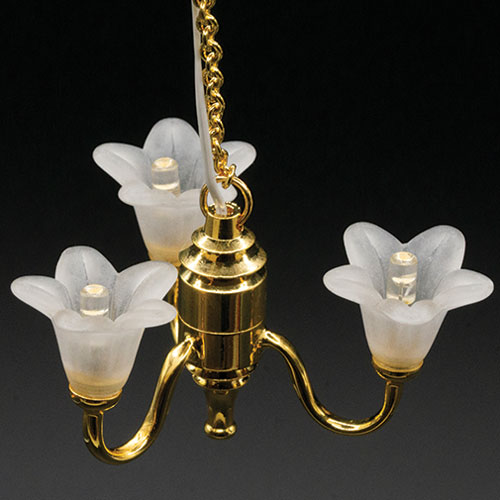 3-UP TULIP CHAND/WHT/LED