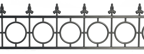 WIDOWS WALK FENCE/BLACK/2