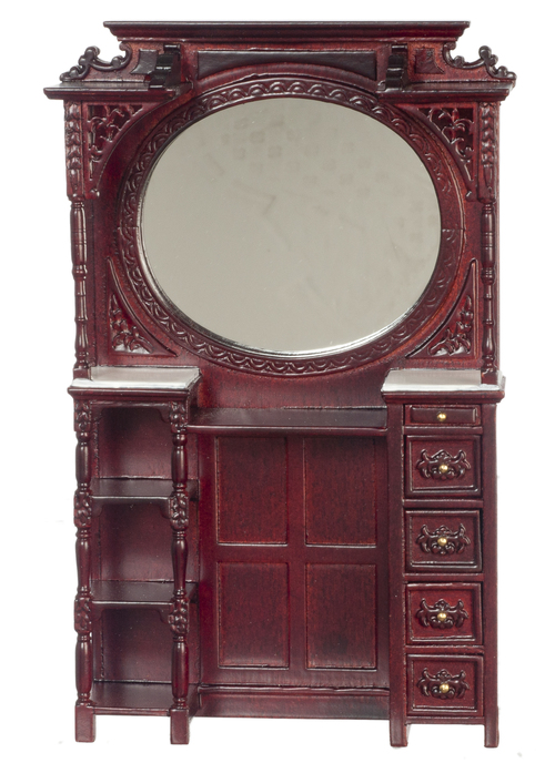 VICT.BARBER CABINET/MAH
