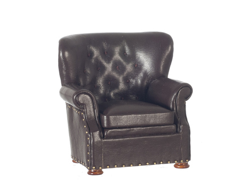 CHURCHILL CHAIR/BR.LEATHR