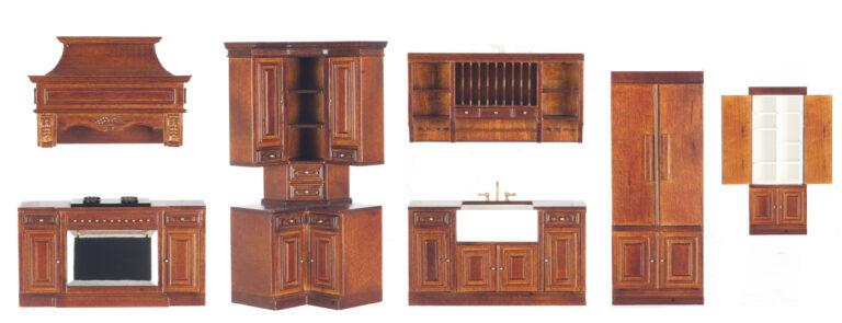KITCHEN SET/6/WALNUT