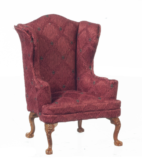 HIGH BACK CHAIR/BURG/WALN