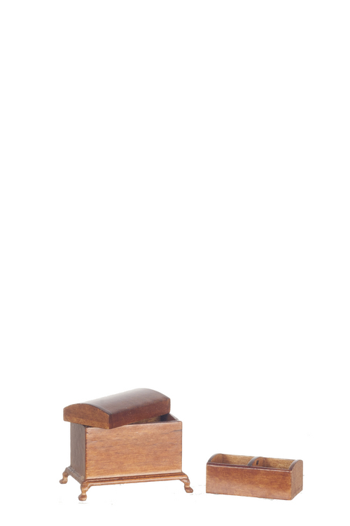 DOME TOP TRUNK/WALNUT