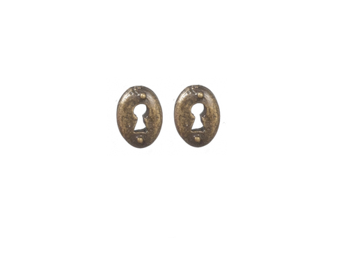 DOOR KEYHOLE PLATE/OVL/2