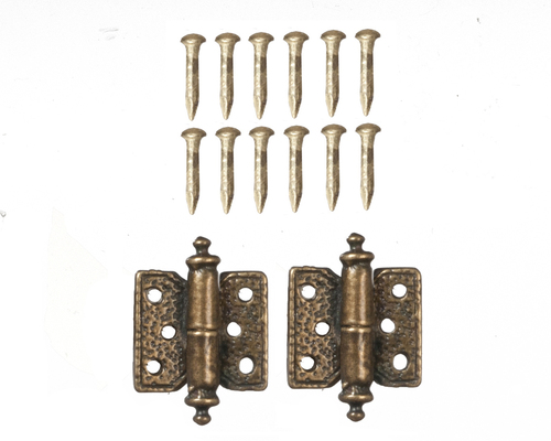 HINGES W/12 PINS/ANT.BR/2