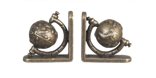 SMALL GLOBE BOOKENDS/2