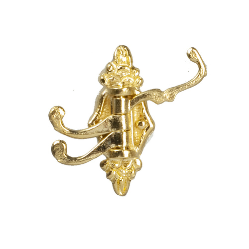 TRIPLE COAT HOOK/BRASS