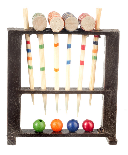 WOOD CROQUET SET