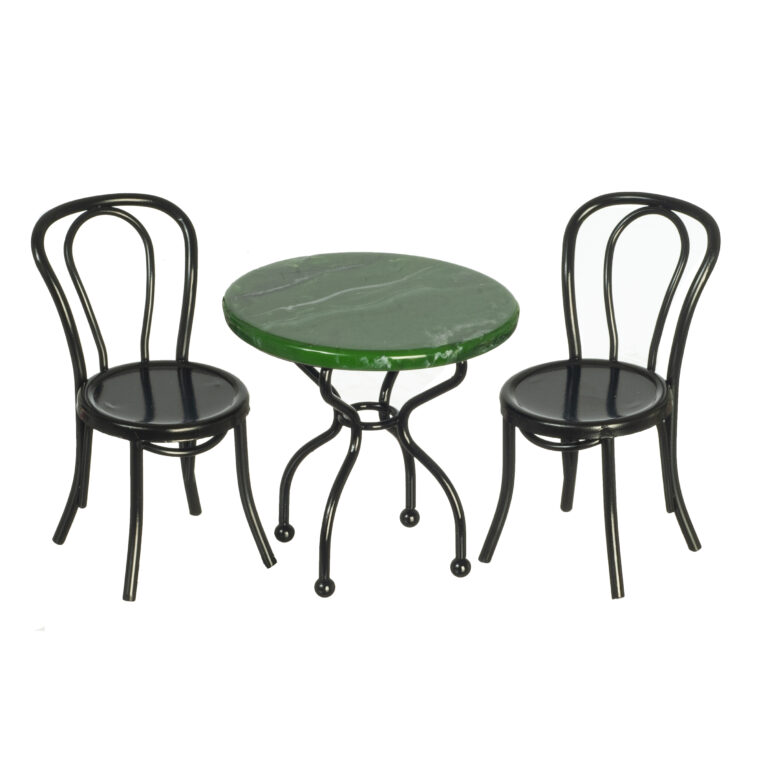 GREEN MARBLE TABLE SET/3