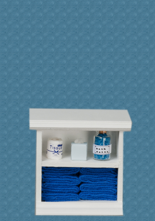 SMALL BATH CABINET/DK.BL