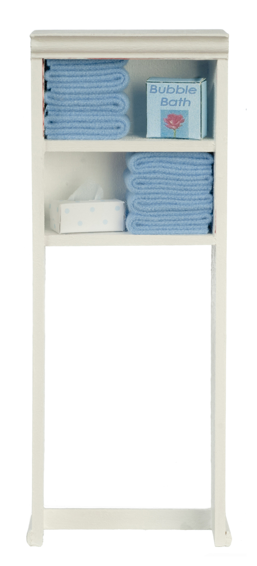 OVER TOILET BATH CAB/BLUE
