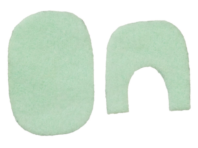 1/2` GREEN BATHROOM RUG