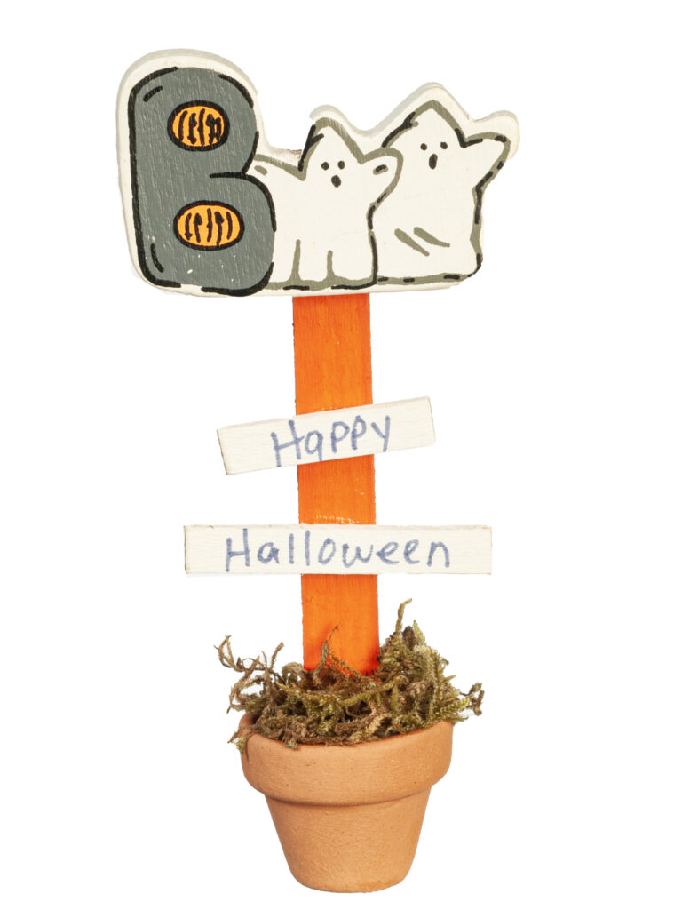BOO PORCH POT