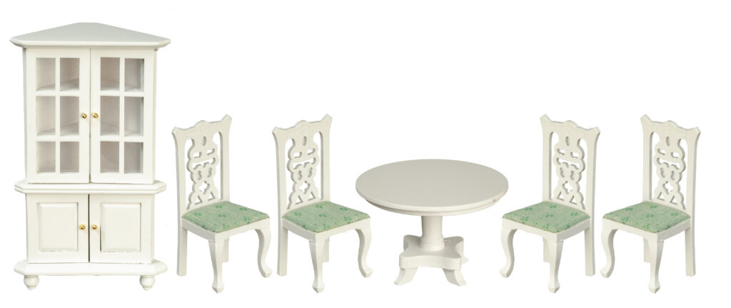 DINING ROOM SET/6/WHT/CS