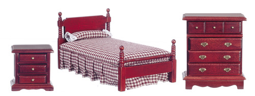 BED SET/3/MAHOGANY/CB