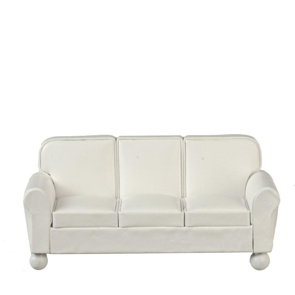 RS LEATHER SOFA/CREAM