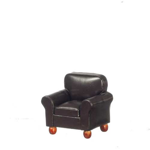 RS LEATHER ARMCHAIR/BROWN
