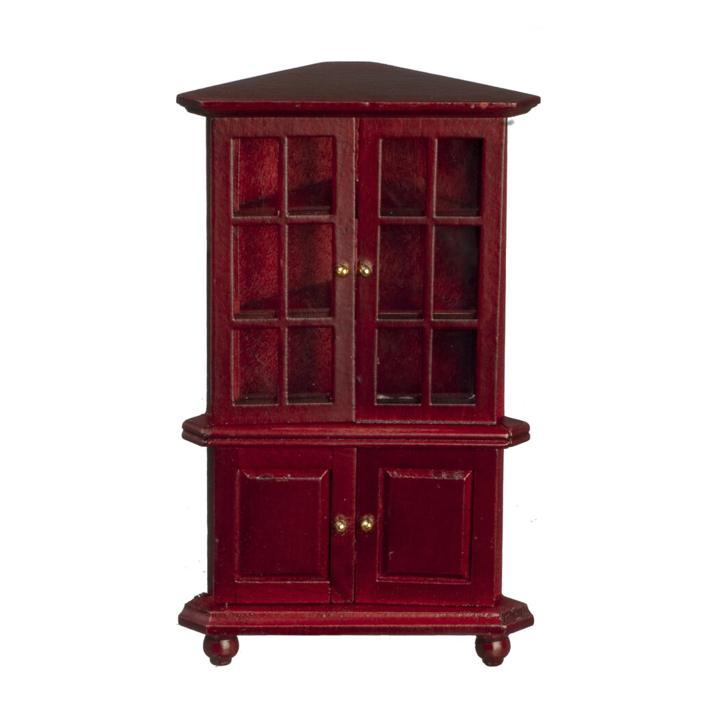 CORNER HUTCH/MAHOGANY