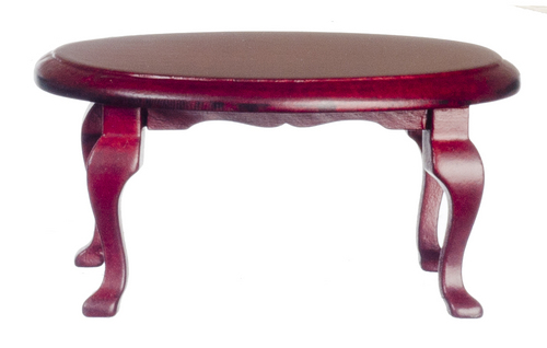 OVAL COFFEE TABLE/MAHOG