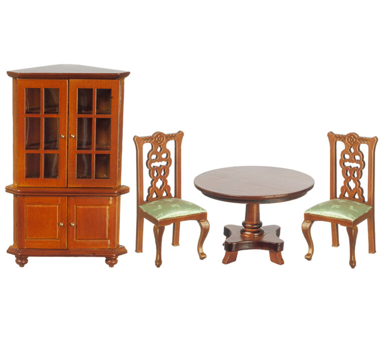 SIDE CHAIR/MAHOG/LT GREEN