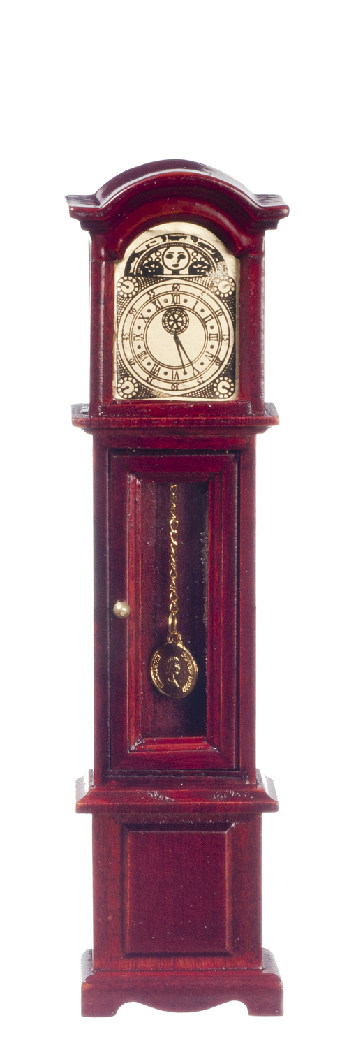 GRANDFATHER CLOCK/MAHOG