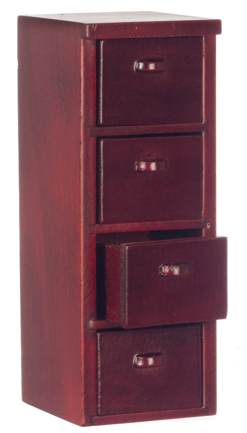 4-DRAWER FILE CAB/MAHOG
