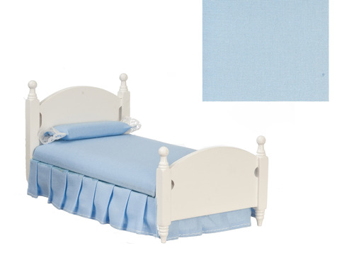 SINGLE BED/BLUE/WHITE