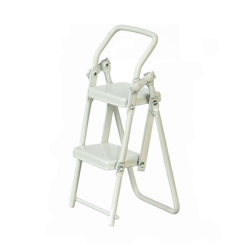 LADDER STOOL/WHITE