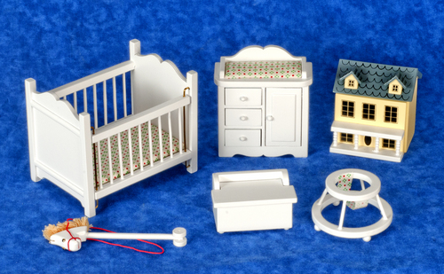 NURSERY SET/6/WHITE/CS