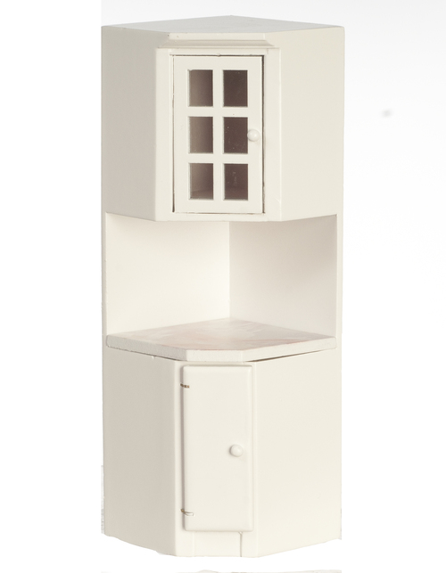 CORNER CABINET/WHITE/MARB