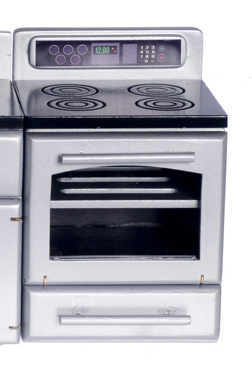 SILVER STOVE W/BLACK TOP