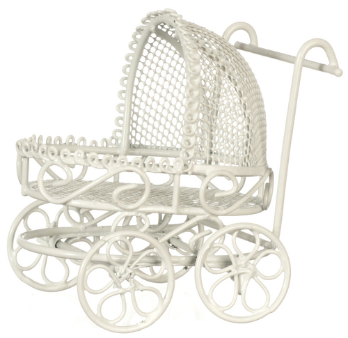 BABY PRAM/WHITE