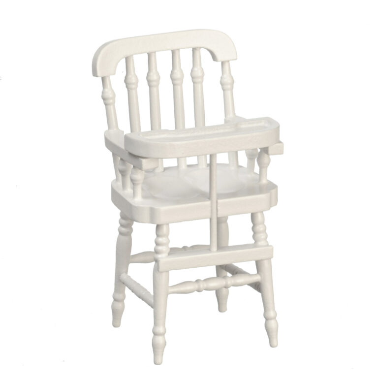VICTORIAN HIGH CHAIR/WHT