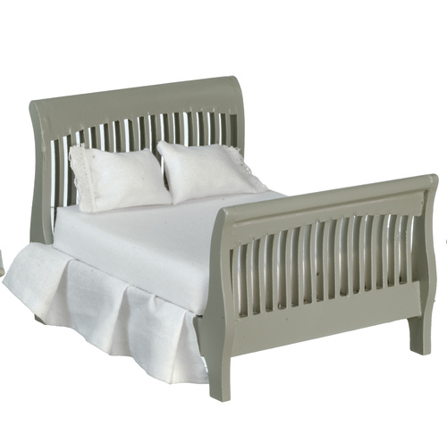 SLAT DOUBLE BED/GRAY
