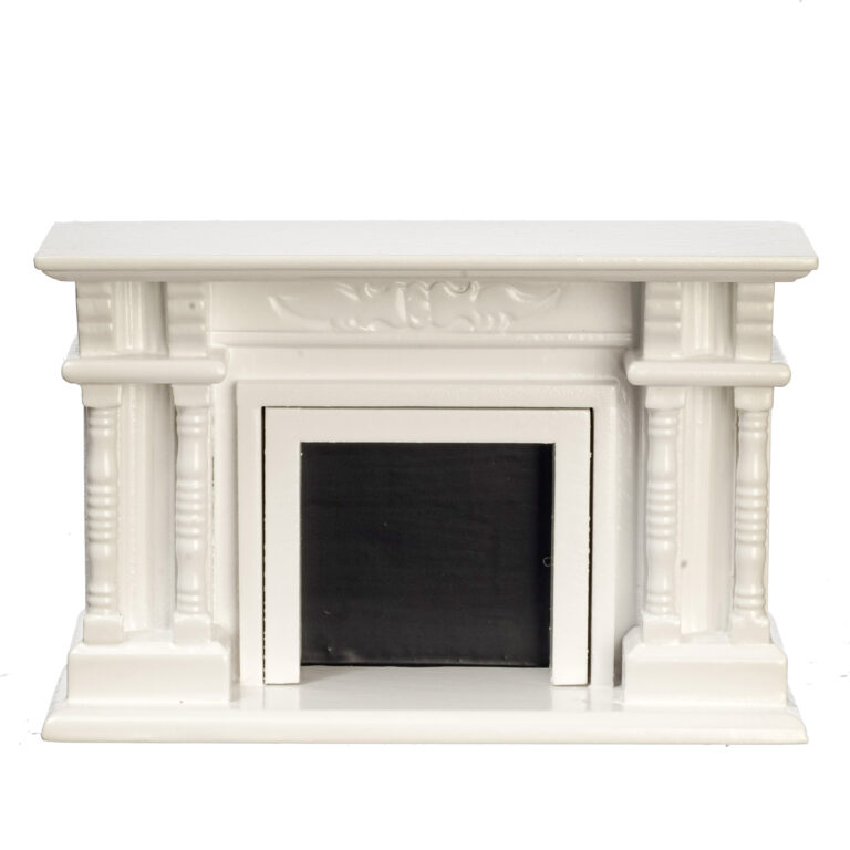 VICTORIAN FIREPLACE/WHITE
