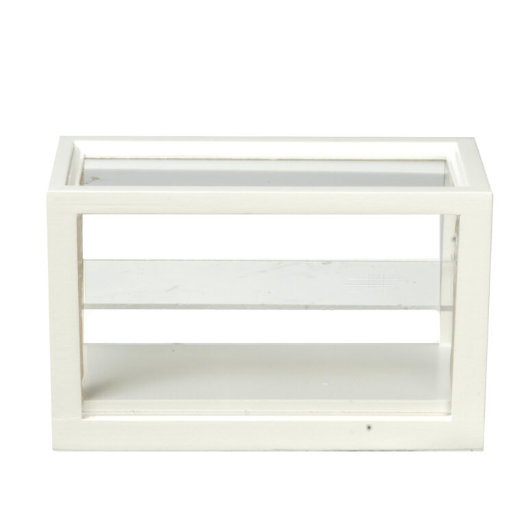 SMALL DISPLAY CASE/WHT