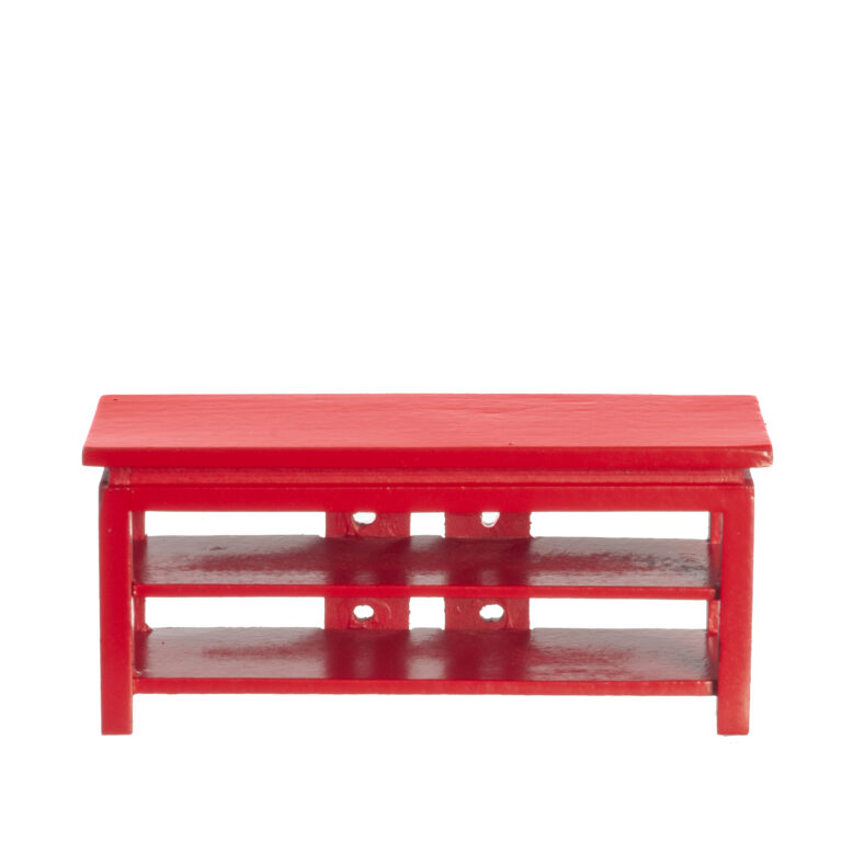 T.V.STAND/RED