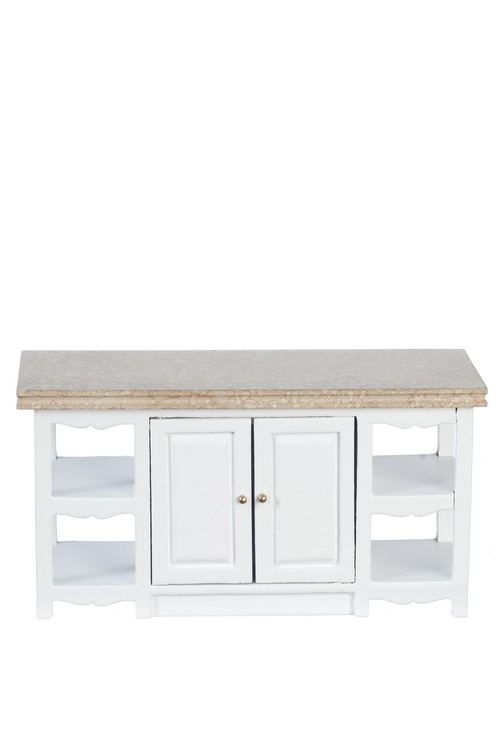 CENTER ISLAND/WHITE/MARBL