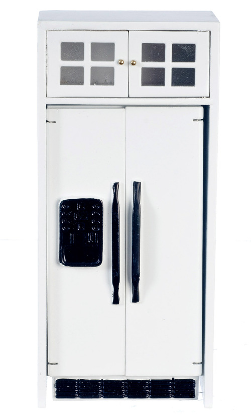 WHITE REFRIG/W/WH.CABINET