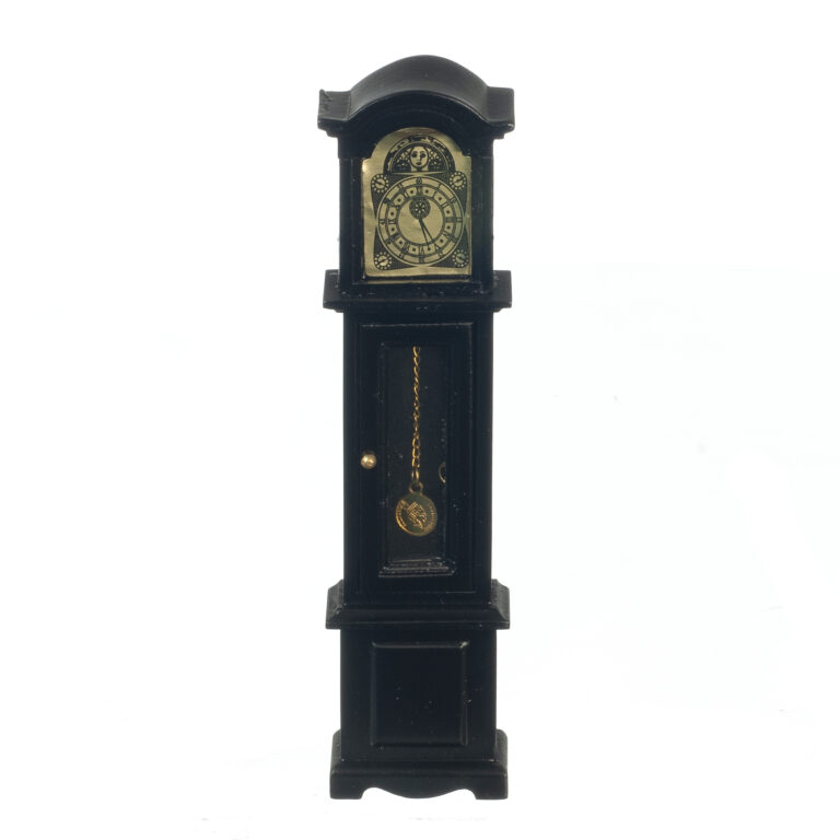 GRANDFATHER CLOCK/BLK