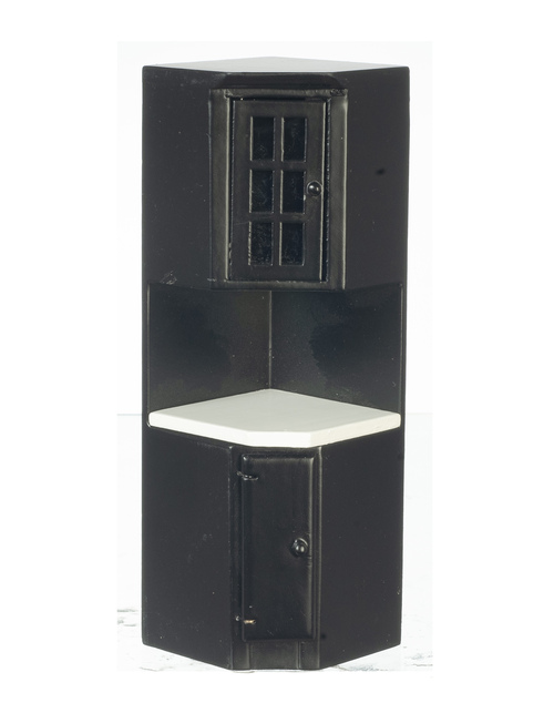CORNER CABINET/BLACK