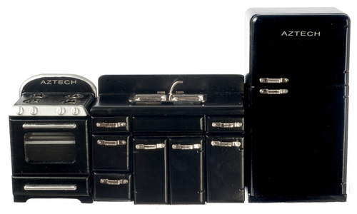 1950'S KITCH.SET/3/BLACK