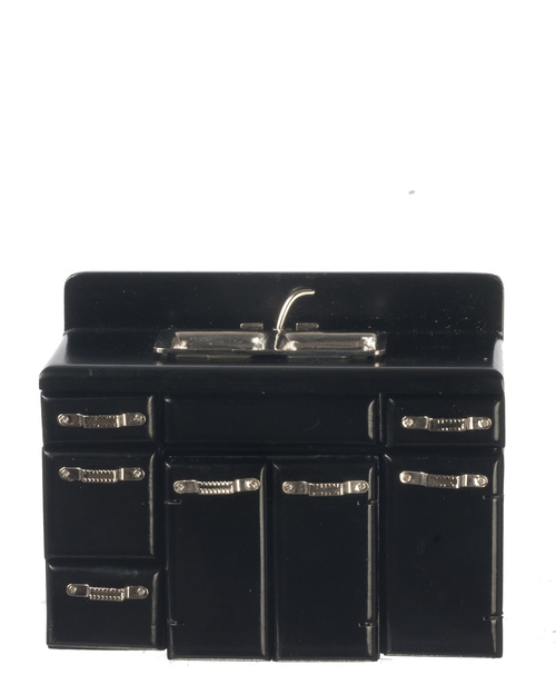 1950'S DOUBLE SINK/BLACK